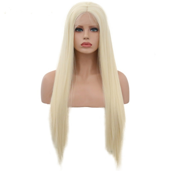 Platinum Blonde Straight Wig